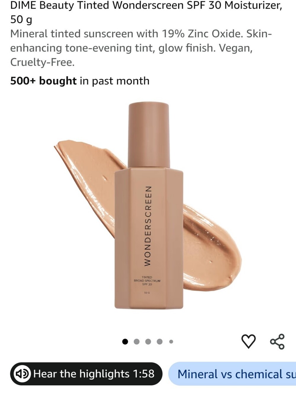 Wonderscreen Tinted Moisturizer — Warm Beige New